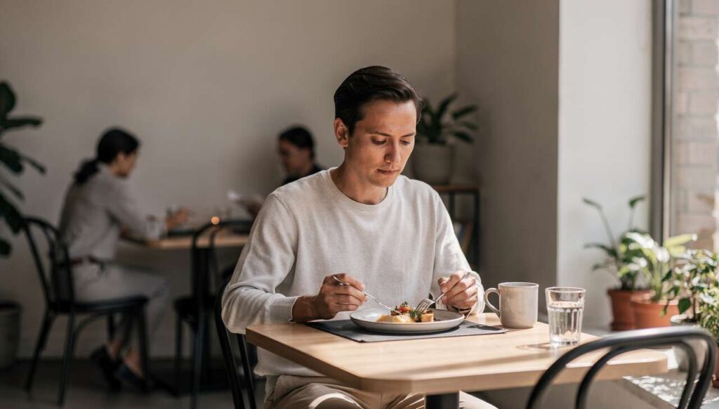 Neue Forschung zeigt, warum Menschen, die allein essen, mental stabiler sind als gedacht